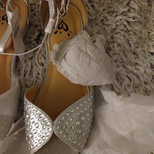 Nwt Justice rhinestone sandals